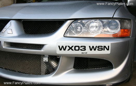 Mitsubishi Evo8 Sticker Plate