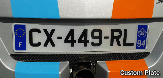 TVR Backlit Number Plates